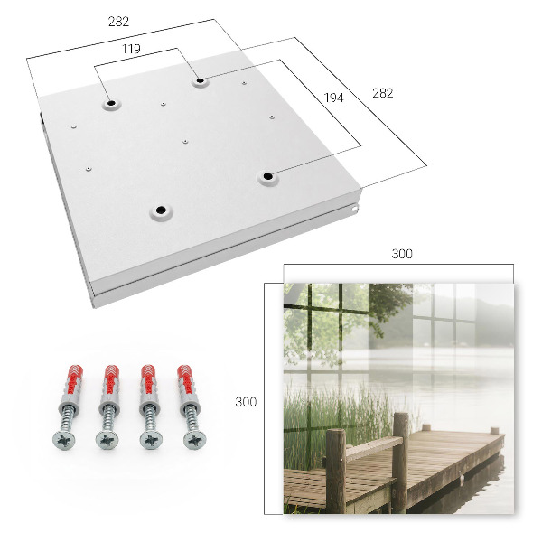 Key cabinet for wall Lake of Peace