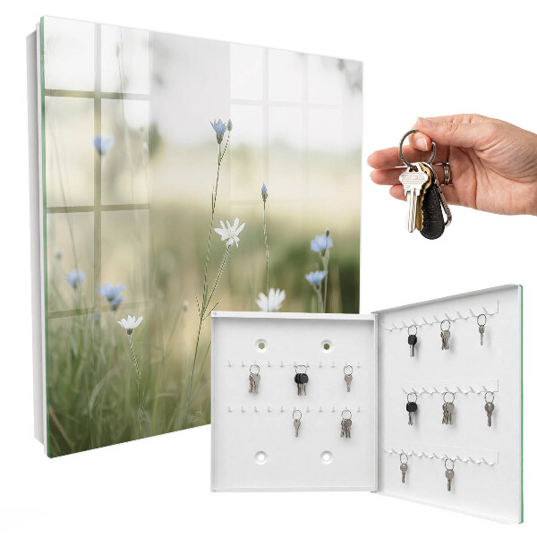 Key storage box Delicate flowers