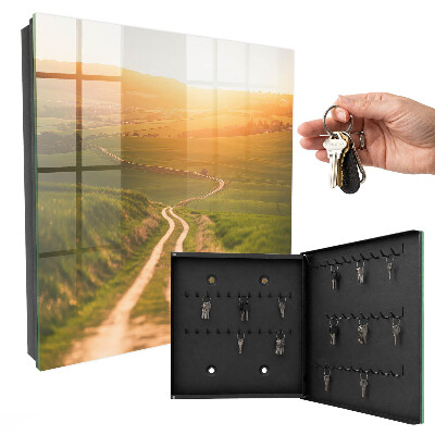 Key cabinet for wall Picturesque landscape