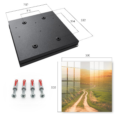 Key cabinet for wall Picturesque landscape