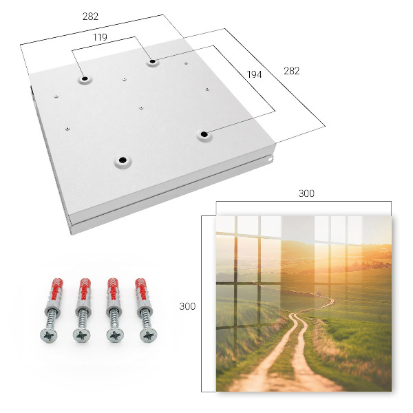 Key cabinet for wall Picturesque landscape