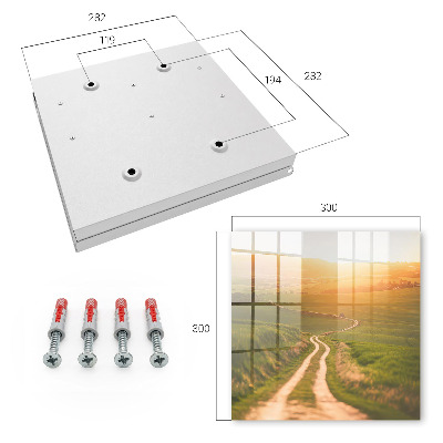 Key cabinet for wall Picturesque landscape