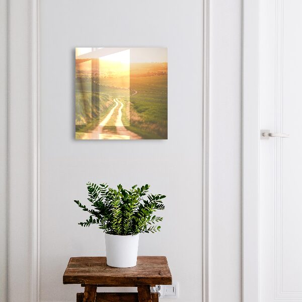 Key cabinet for wall Picturesque landscape