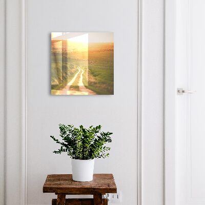 Key cabinet for wall Picturesque landscape