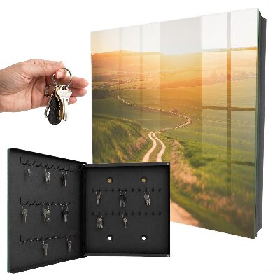 Key cabinet for wall Picturesque landscape