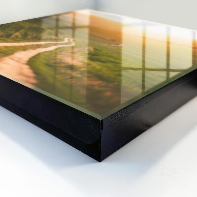 Key cabinet for wall Picturesque landscape