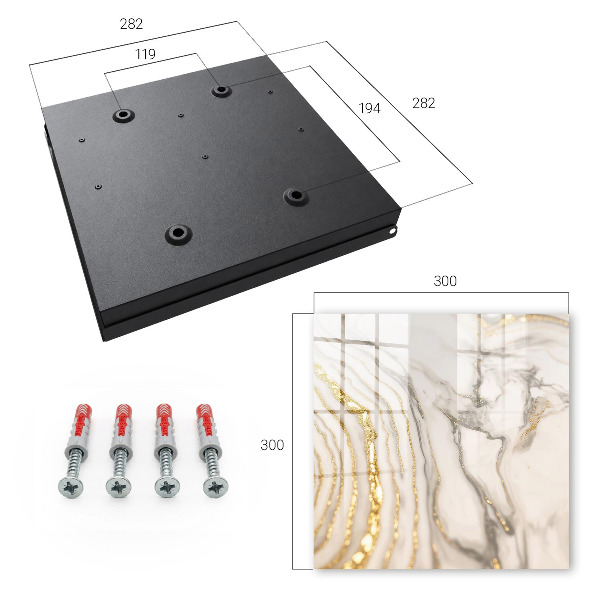 Key cabinet for wall Marble veins