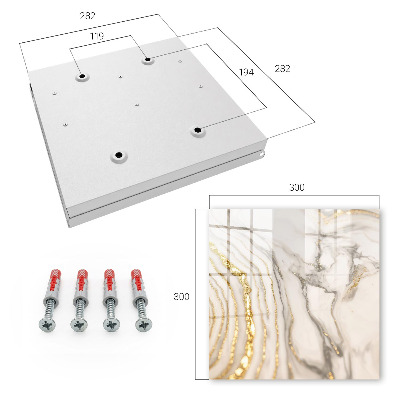Key cabinet for wall Marble veins