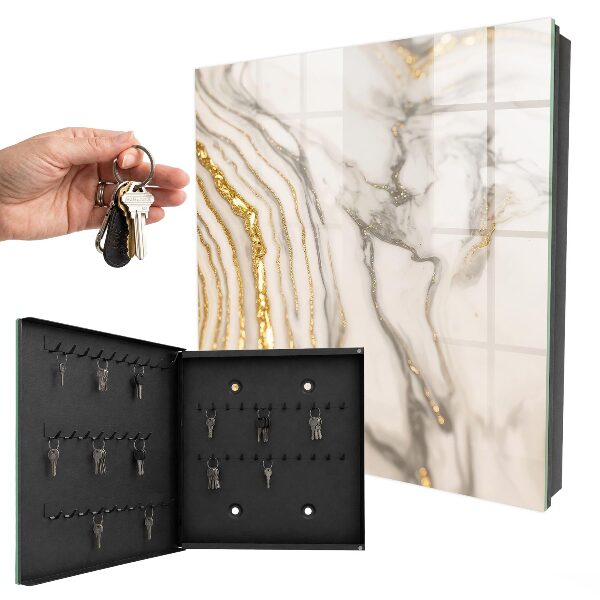 Key cabinet for wall Marble veins