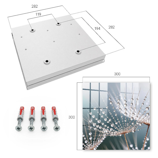 Key storage box Drops of water
