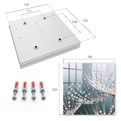 Key storage box Drops of water