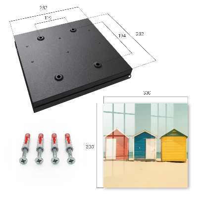 Key storage box Colorful houses