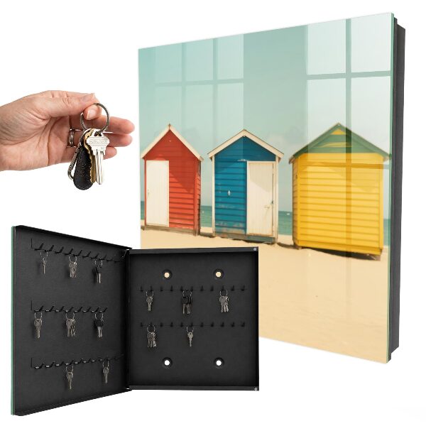 Key storage box Colorful houses