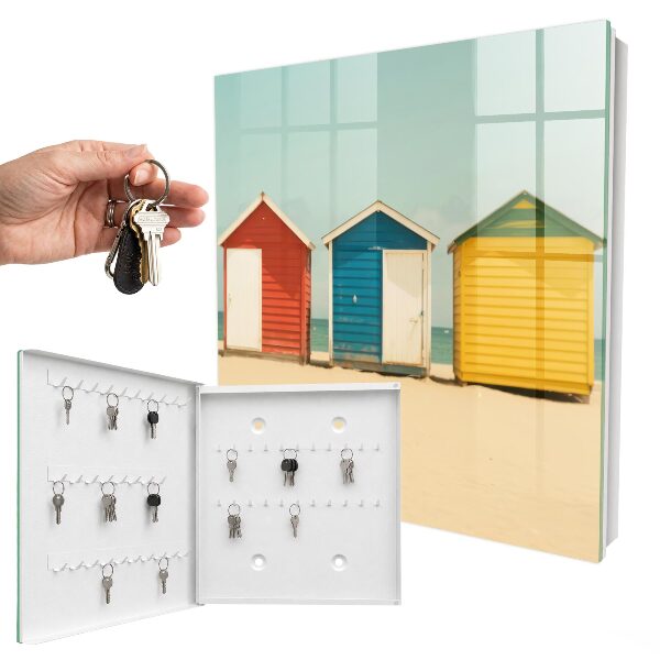 Key storage box Colorful houses