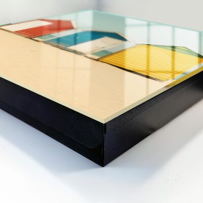 Key storage box Colorful houses