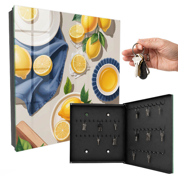 Key cabinet for wall Lemon table