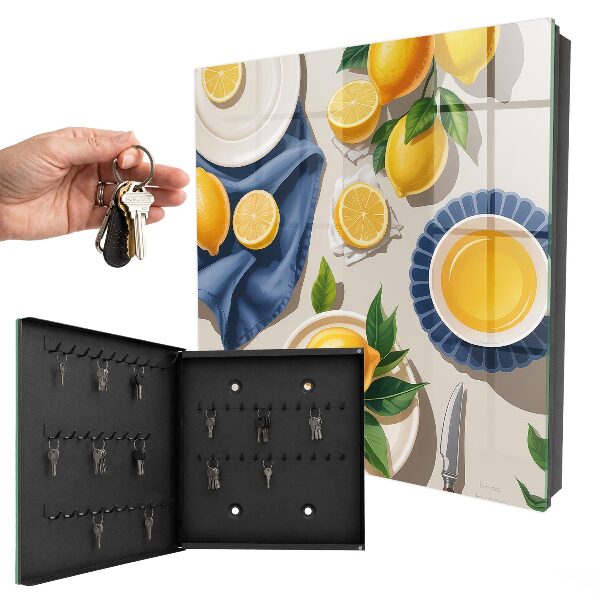Key cabinet for wall Lemon table