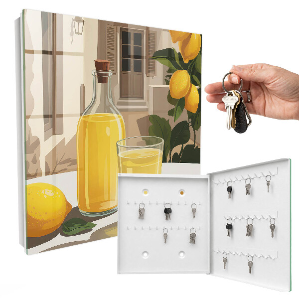 Key cabinet for wall Lemon Feast