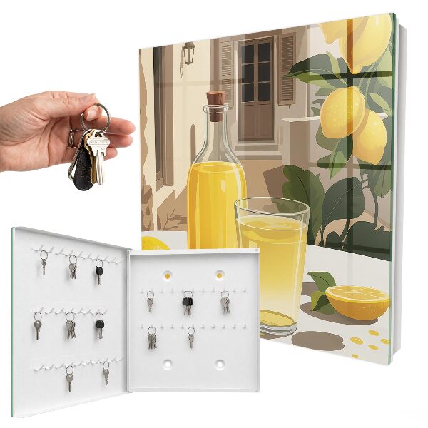 Key cabinet for wall Lemon Feast