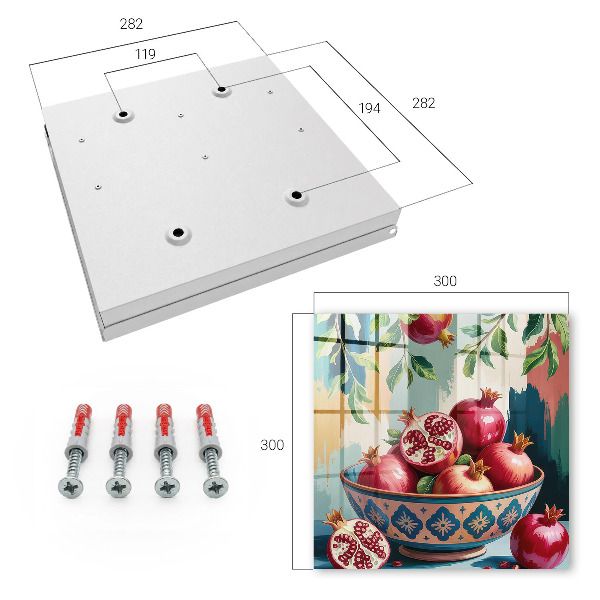 Key box Fruit motif