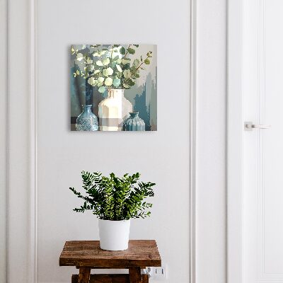 Key box Vases and leaves