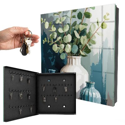 Key box Vases and leaves