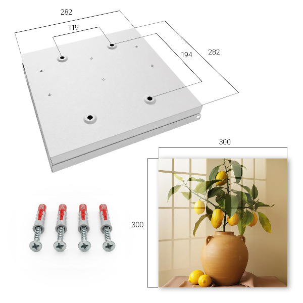 Key storage box Lemons in a jug