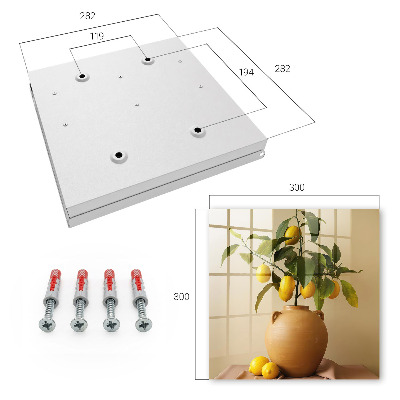 Key storage box Lemons in a jug