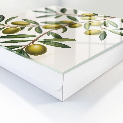 Key cabinet for wall Olives on a branch