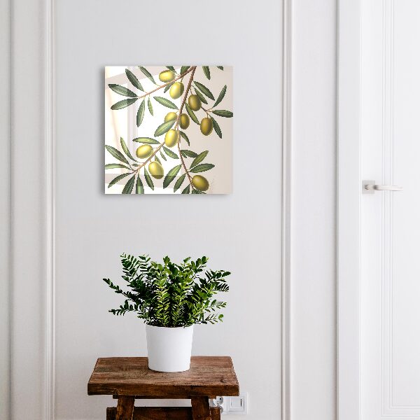 Key cabinet for wall Olives on a branch