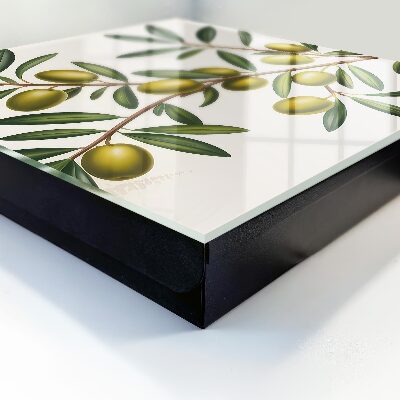 Key cabinet for wall Olives on a branch
