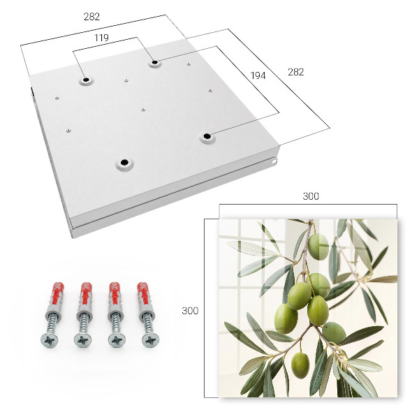 Key box A branch with olives
