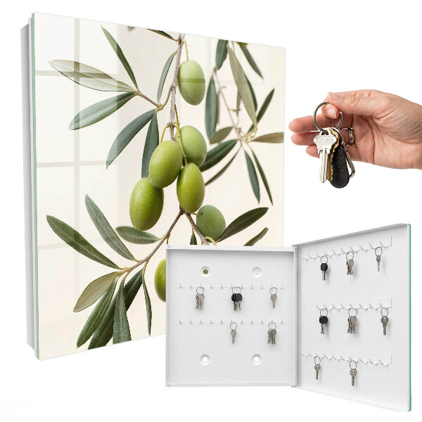 Key box A branch with olives