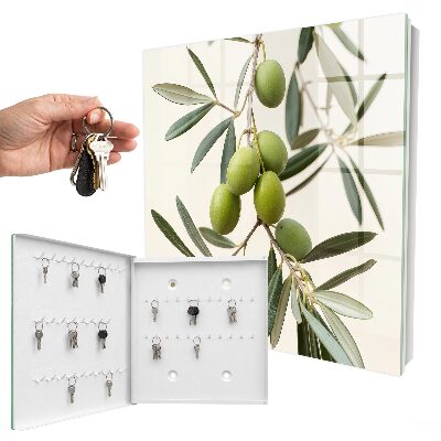 Key box A branch with olives