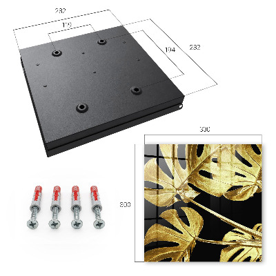 Key storage box Monstera leaves