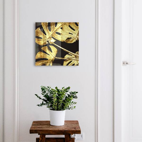 Key storage box Monstera leaves