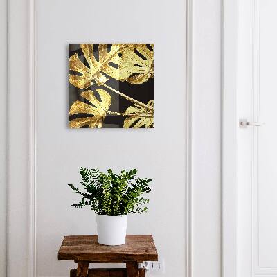 Key storage box Monstera leaves