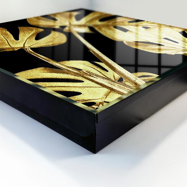 Key storage box Monstera leaves