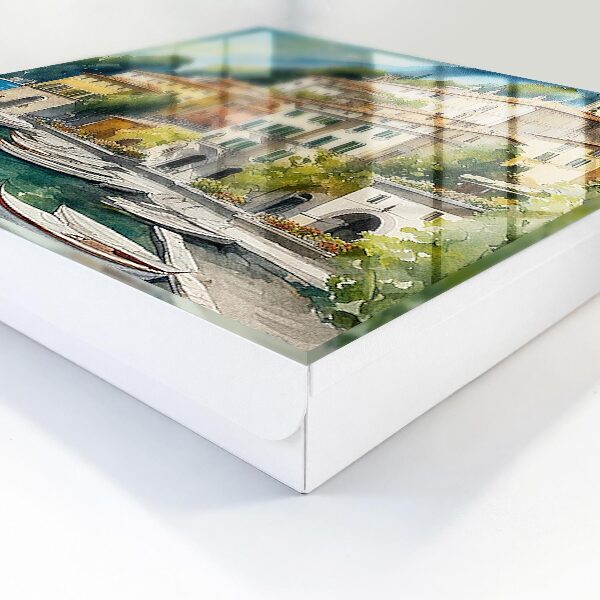 Key storage box Italian landscape