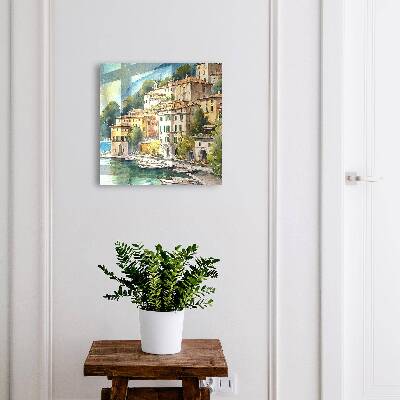 Key storage box Italian landscape