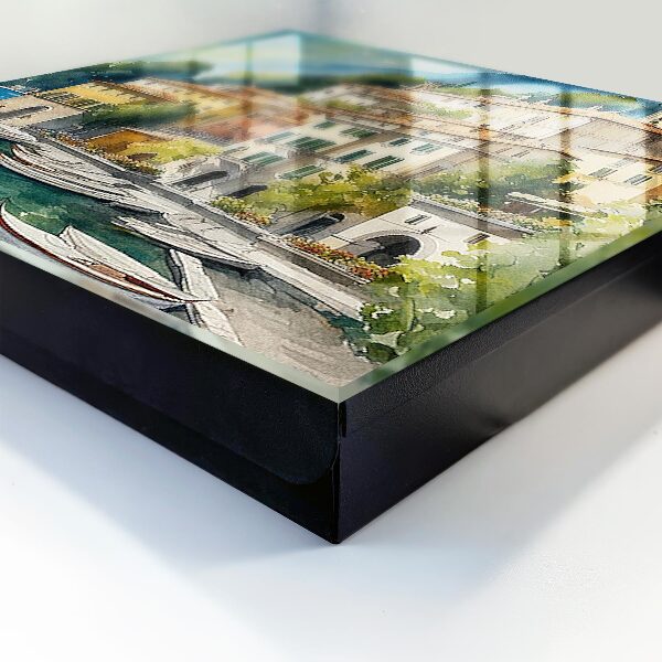 Key storage box Italian landscape