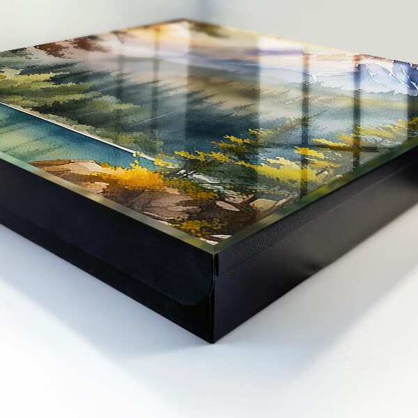 Key cabinet for wall Mountain landscape