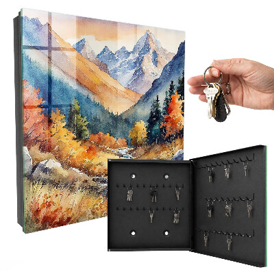 Key box Autumn mountains