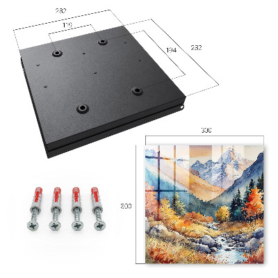 Key box Autumn mountains