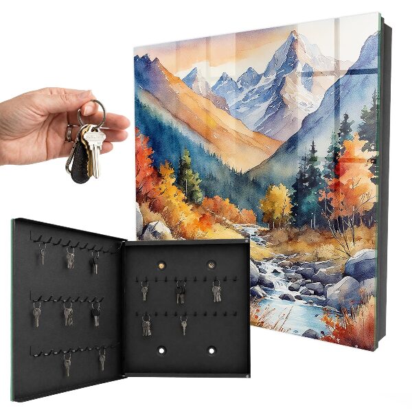 Key box Autumn mountains