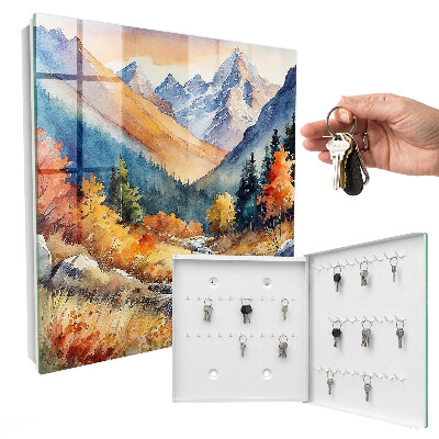 Key box Autumn mountains