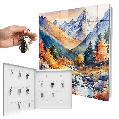 Key box Autumn mountains
