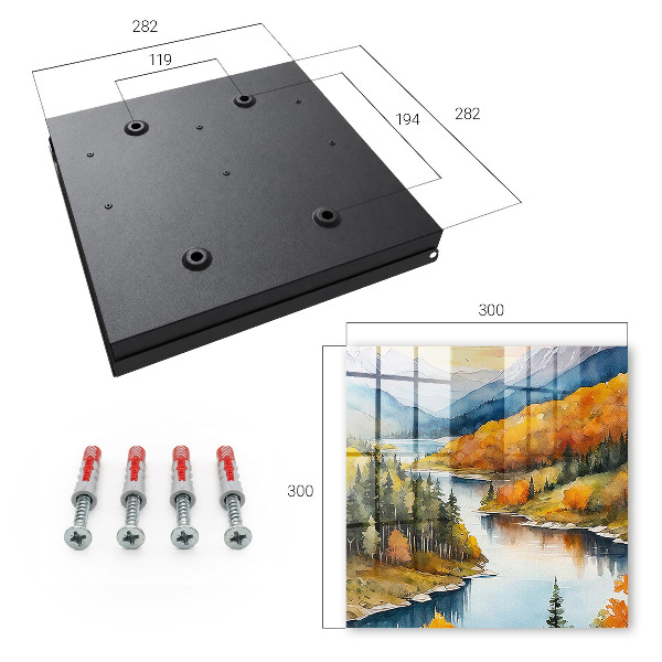 Key storage box Autumn in the mountains