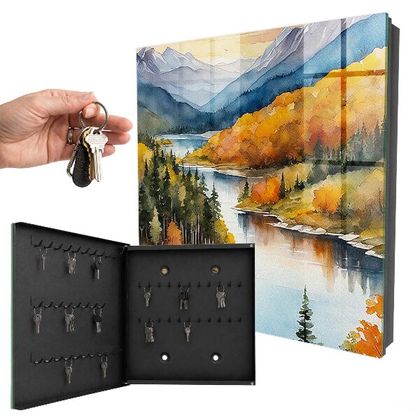 Key storage box Autumn in the mountains