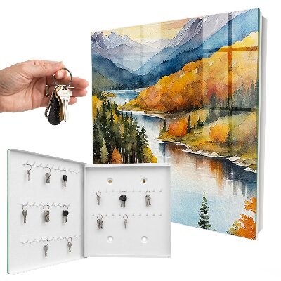 Key storage box Autumn in the mountains